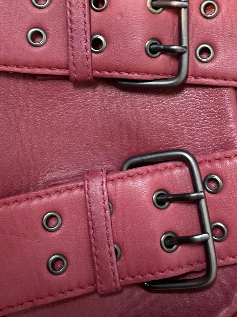 Free People "Say Yes" Bag Leather/ Buckles - Picture 9 of 9